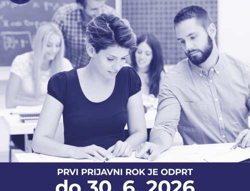 1. Prijavni rok je odprt